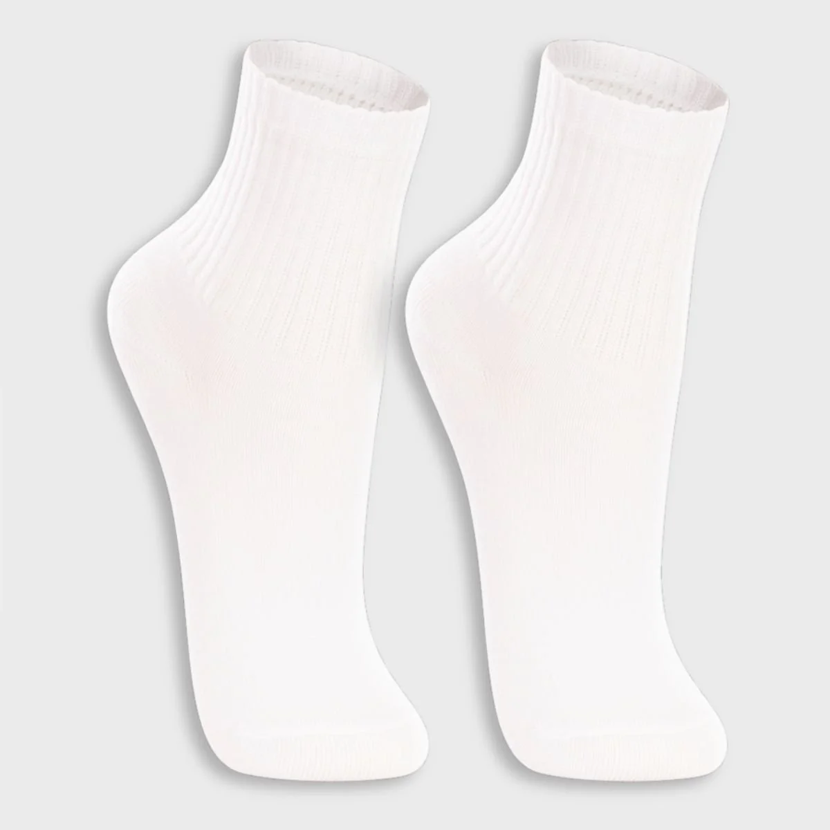 Kit 2 Pares Meia Lupo Cano Médio Infantil - Branco