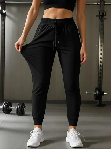 Calça Feminina Com Elastano Esportiva Fitness Slim Fit
