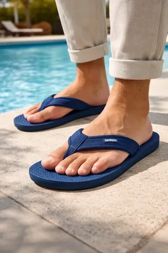 Sandálias Surfer Coast Havaianas Azul-marinho Liso 45/46