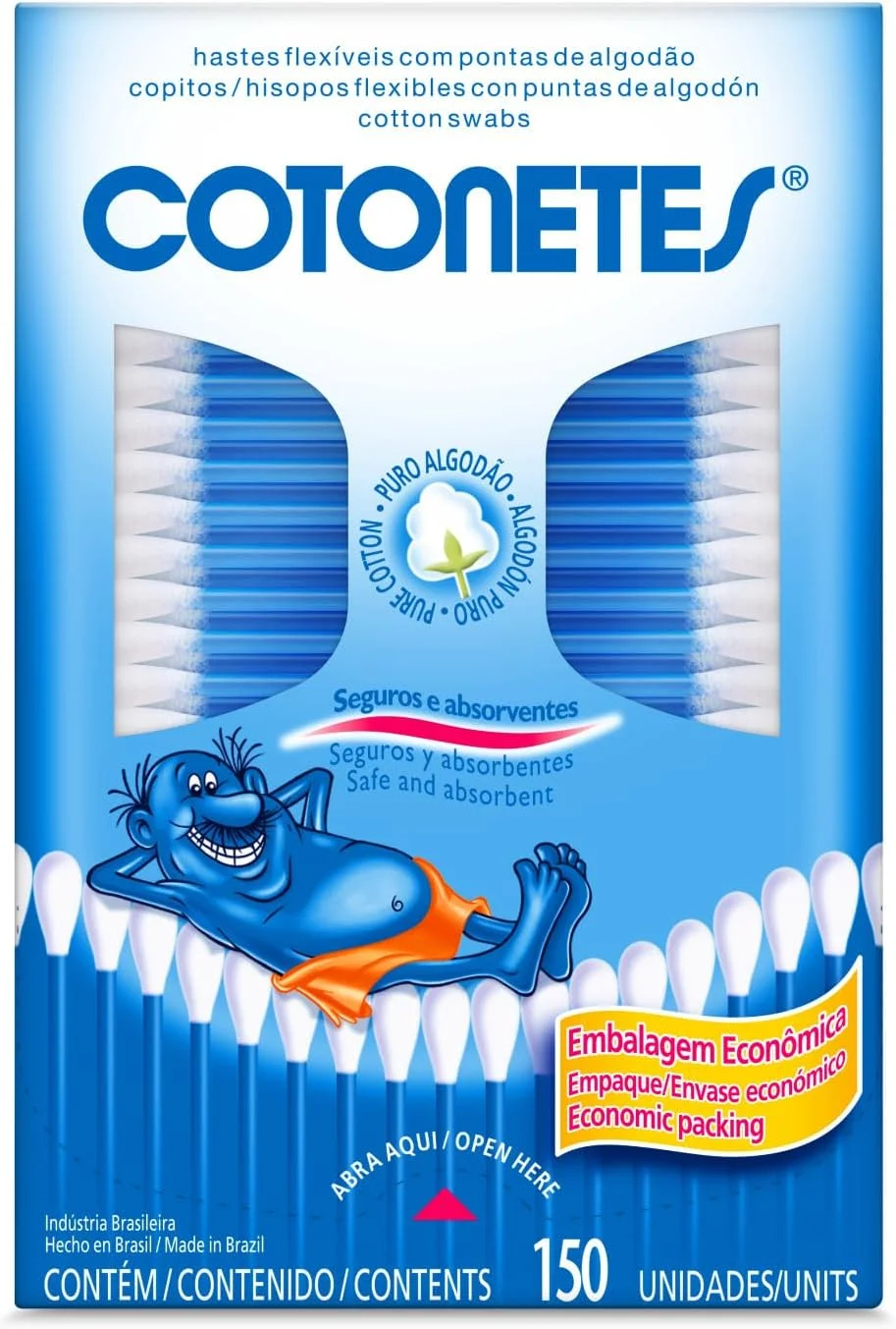 Cotonetes Hastes Flexíveis 150un