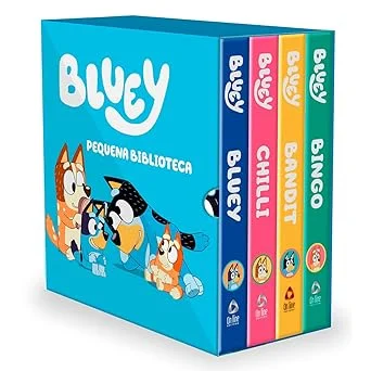 Bluey Pequena Biblioteca da Bluey - Box com 4 livrinhos
