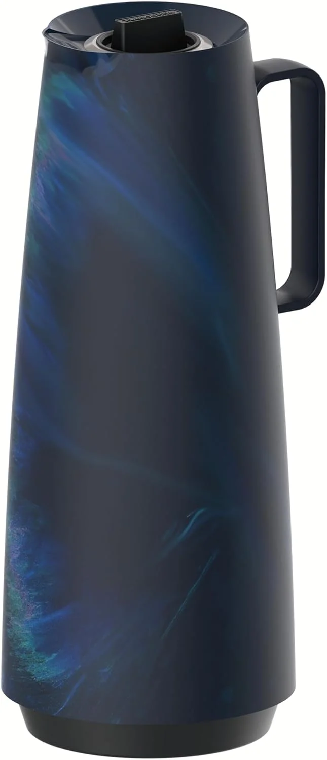 Bule Térmico Tramontina Exata em Polipropileno Marmorizado Azul 1 L