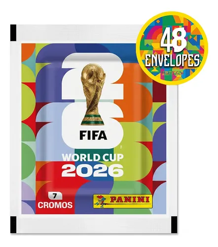 Kit 336 Figurinhas Do Álbum Copa Do Mundo 2026- 48 Envelopes