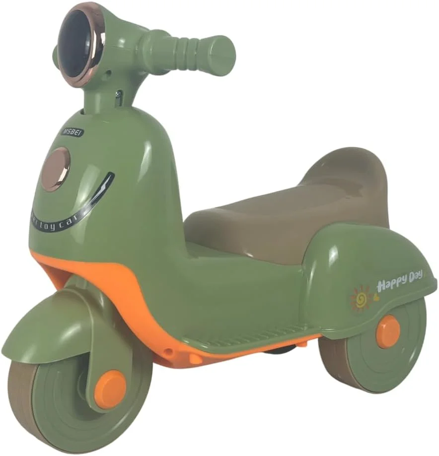 Bang Toys - Carrinho Infantil Bubbly Q1 - com Luzes de LED, Sons, Estrutura Resistente e Design Amigável - Suporta até 25kg - Cor Verde