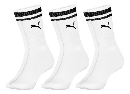 Kit 3 Pares Meias Puma Cano Alto Longo Academia Original