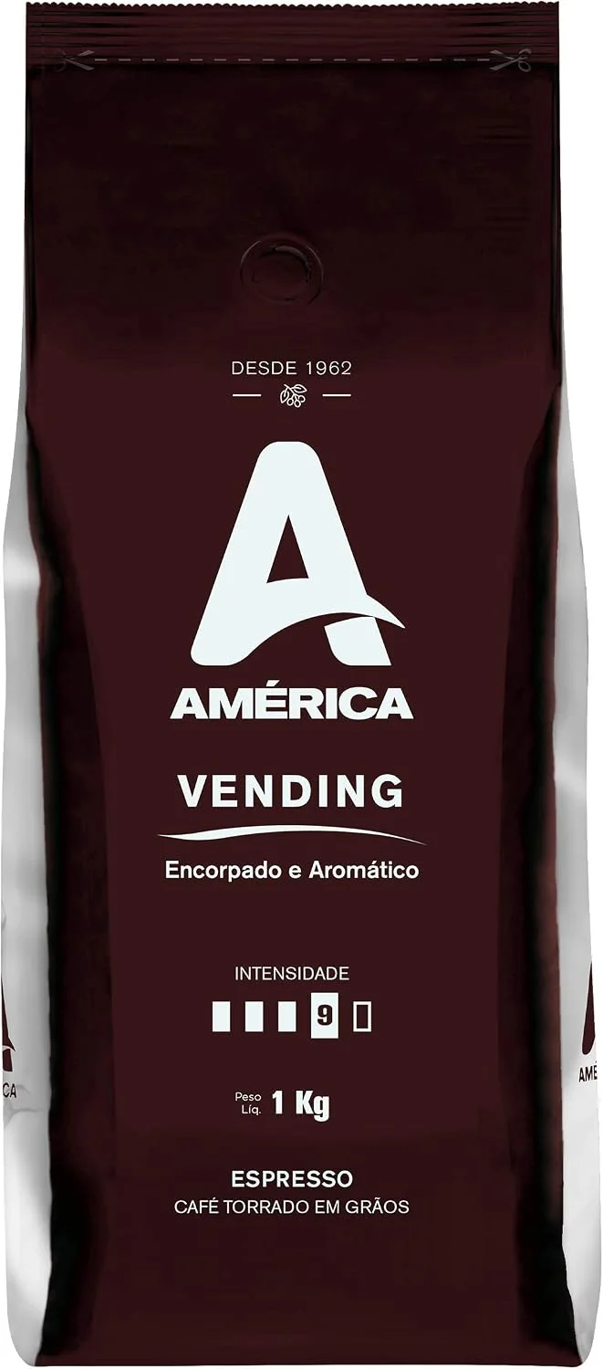 Café Torrado em Grãos América 1Kg, Vending