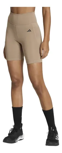 Short Feminino Optimé Essentials Stash Pocket 7-inch adidas Marrom Gg