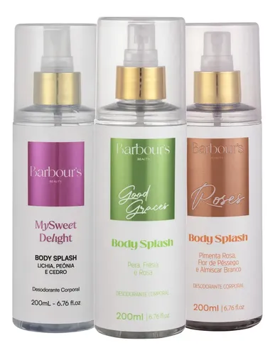 3 Body Splash Good Graces Delight Roses Barbour's Beauty