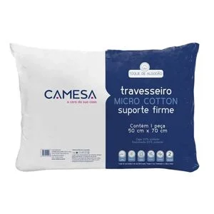 Travesseiro Micro Cotton 50x70cm Suporte Firme 102601509999 - Camesa