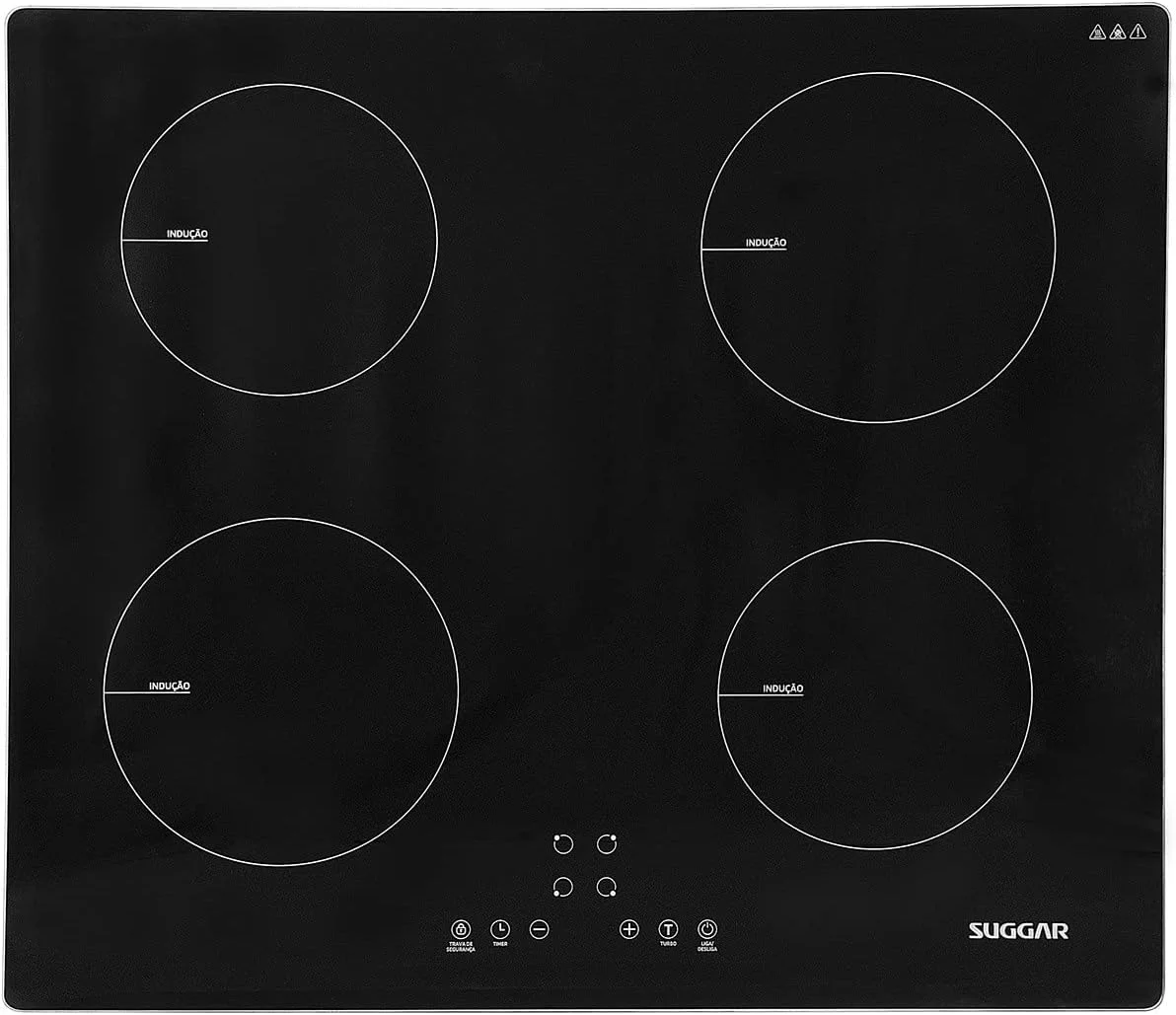Cooktop de Indução 4 Zonas Preto 220V - SUGGAR - FG0422VC