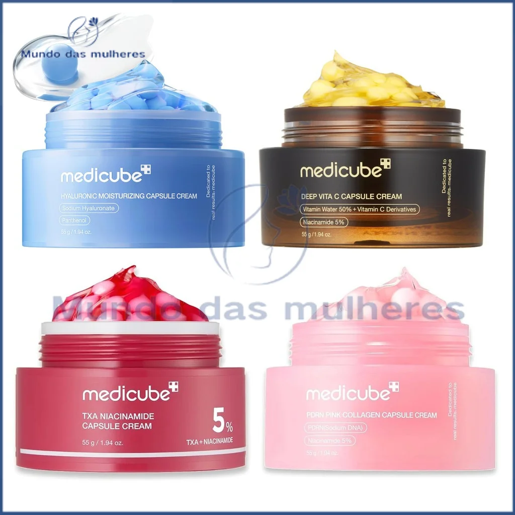 Medicube Deep Vita C PDRN Pink Collagen TXA Moisturizing Hyaluronic Moisturizing Capsule Cream 55g