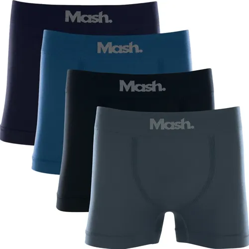 Kit Com 4 Cuecas Boxer Microfibra Mash Box Sem Costura