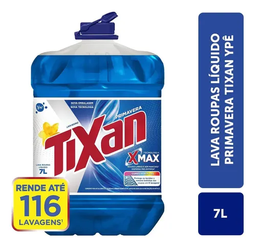 Lava Roupas Líquido Tixan Ypê Primavera 7 Litros