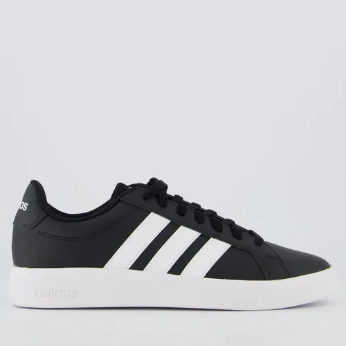 Tênis adidas Grand Court Base 3 0 Feminino Preto Preto - 34,0 Br