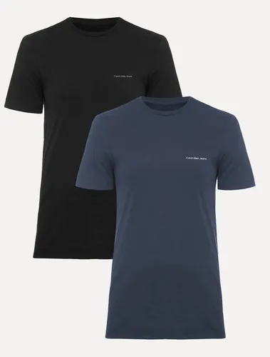 Kit Camisetas Masculinas Calvin Klein Jeans Preta/azul Marinho M