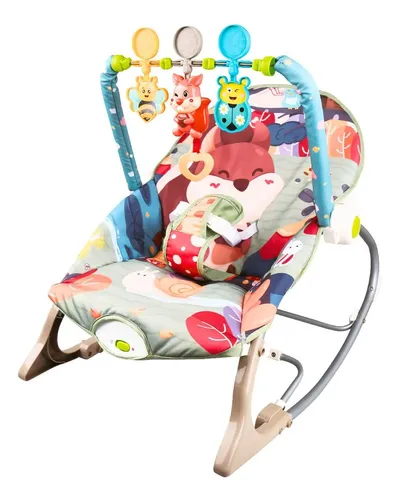 Cadeira de Descanso e Balanço Bebê Musical Funtime Maxi Baby Baxter Esquilo