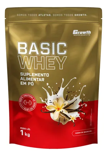 Basic Whey 1kg Growth Supplements Baunilha