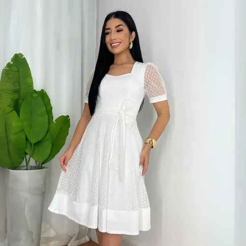 Vestido Feminino Moda Evangélica Elegante