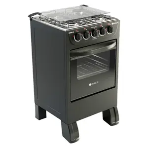 Fogão Braslar New Sirius 4 Bocas Manual Mesa em Inox Forno Easy Clean