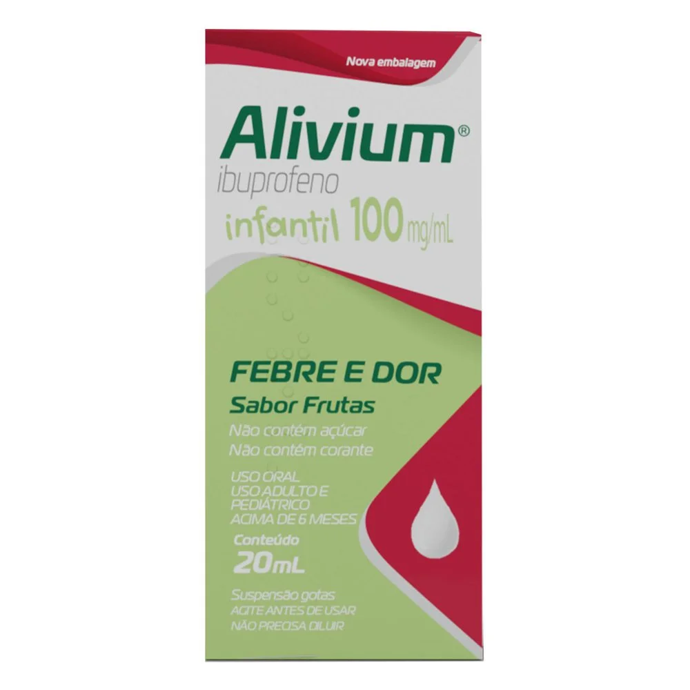 Alivium Suspensão Gotas Ibuprofeno 100mg/ml 20ml