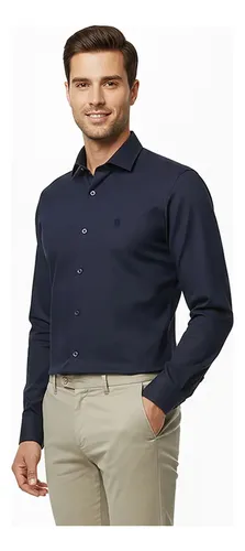 Camisa Masculina Slim Fit Polo Wear Marinho G