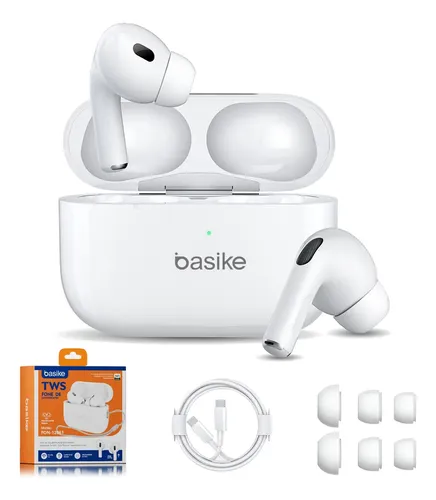 Basike Fone De Ouvido Sem Fio Bluetooth Para Bluetooth 5.3 Branco