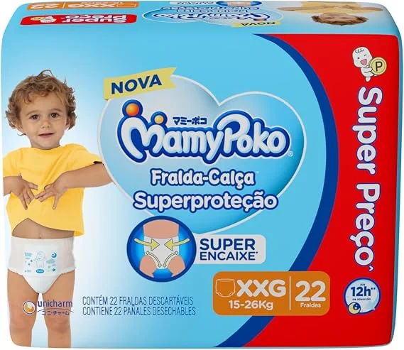 MamyPoko Fralda-Calça Superproteção XXG 22 Unidades