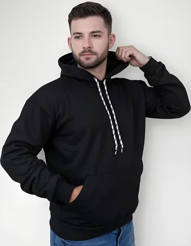 Moletom Canguru Algodão Unissex Blusa De Frio Flanelado Liso