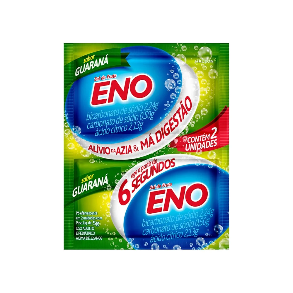 Sal De Fruta Eno Pó Guaraná 2 Envelopes