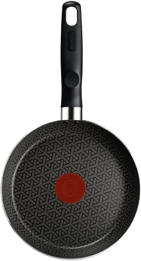 Frigideira Rochedo Robusta Grafite 20cm com Antiaderente Resist 3X, Reforçado com Partículas Minerais, Alta Espessura, Base Limpa Fácil e Thermo-Sinal