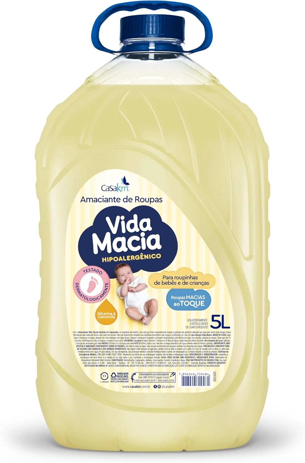 Amaciante Vida Macia Glicerina e Camomila, 5L