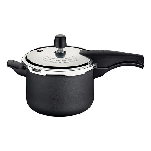Panela Pressão 4,5l Alumínio Antiaderente Preta Cor Preto