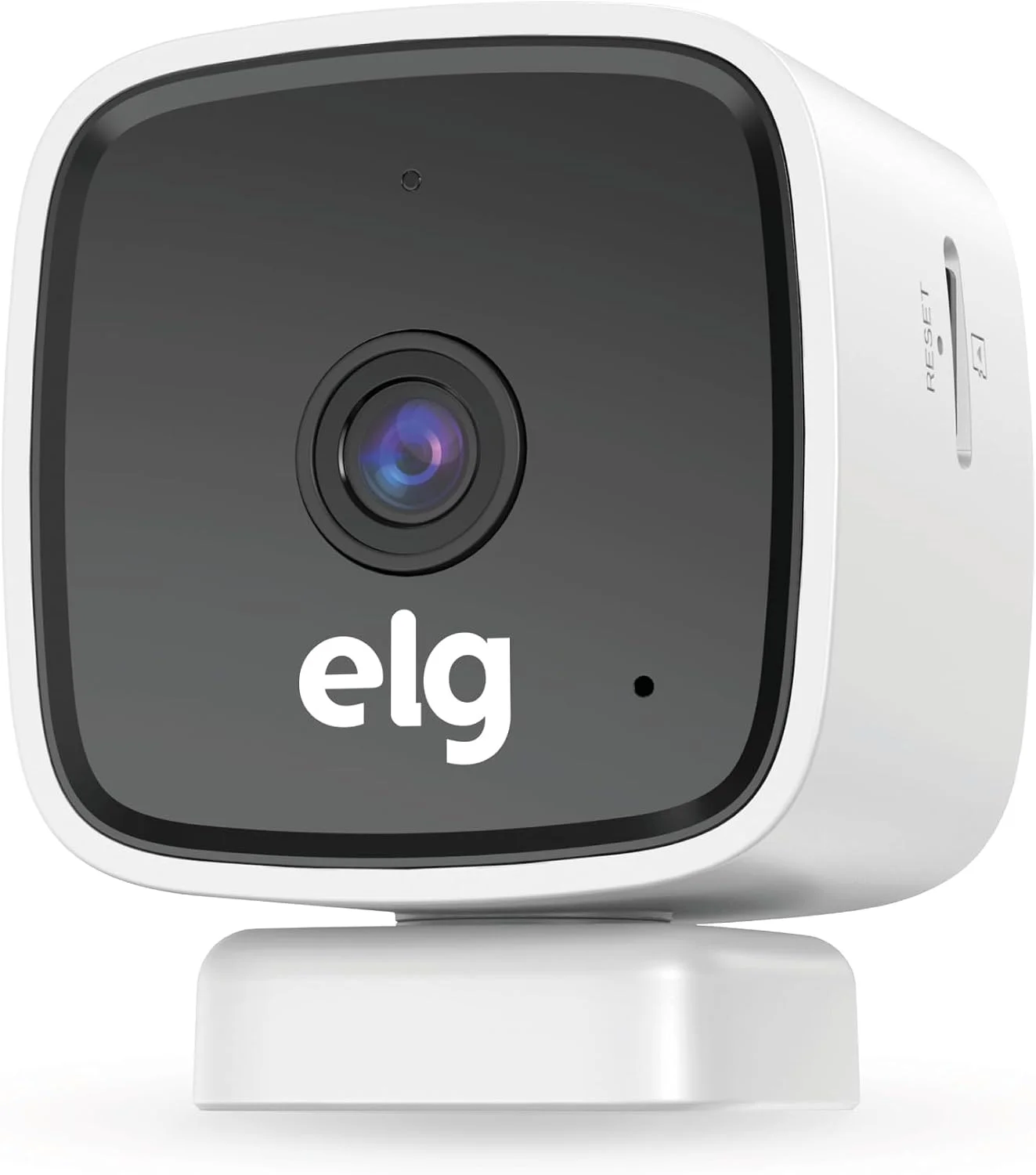 ELG, SHCI603, Câmera interna 1080P Full HD Inteligente Wi-Fi com Botão SOS, Áudio Bidirecional, Visão Noturna e Detecção de Movimentos, Branco