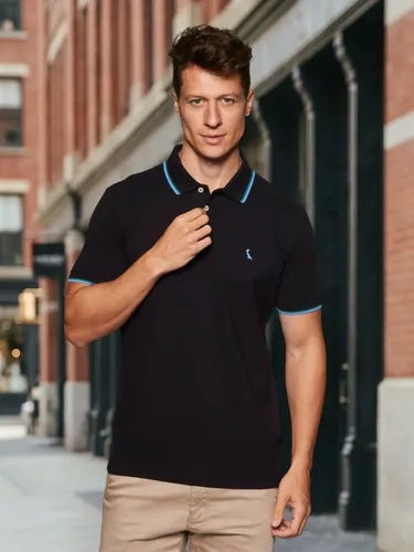Camisa Polo Masculino Preto Curta 100% Algodão Reserva Preto N/a M Lisa