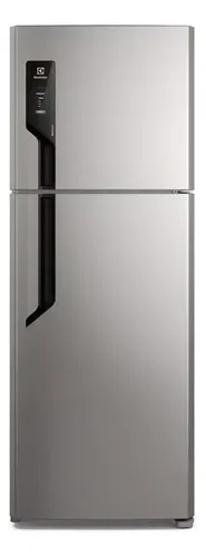 Geladeira Electrolux Frost Free com AutoSense 480L Efficient Duplex Inox Look TF71S Cor Prateado