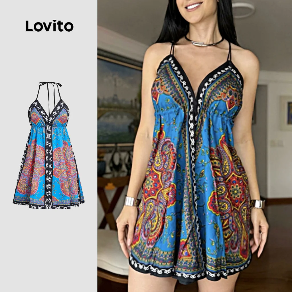National Lovito Férias Vestido Feminino para Primavera/verão LBL32338