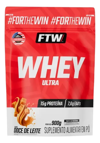 Whey Protein Ultra Refil 900g Sabor Doce De Leite - Ftw