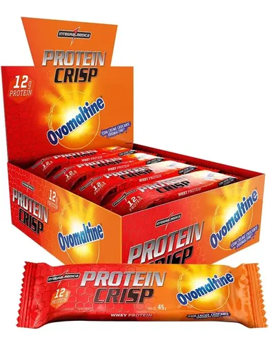 Protein Crisp Bar Ovomaltine 12 Unidades 45g Integralmedica Ovomaltine