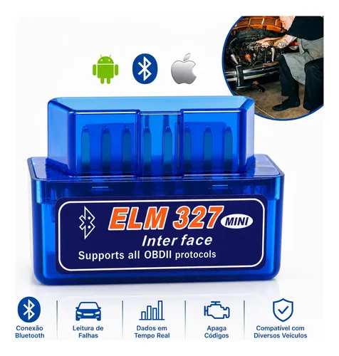 Scanner Automotivo Bluetooth Obd2 Android - Pronta Entrega