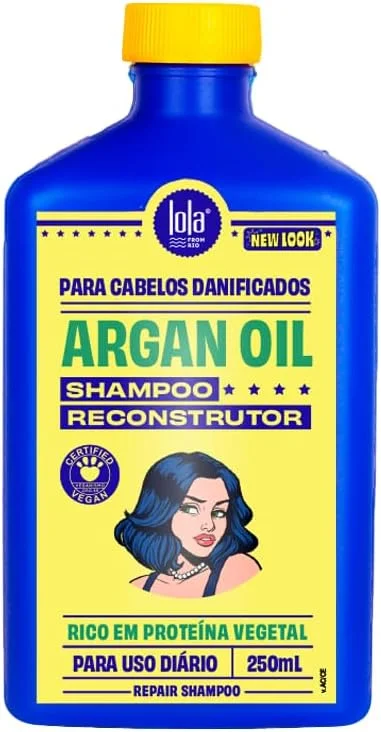 Lola From Rio – Óleo de Argan – Xampu, repara todos os tipos de cabelos danificados