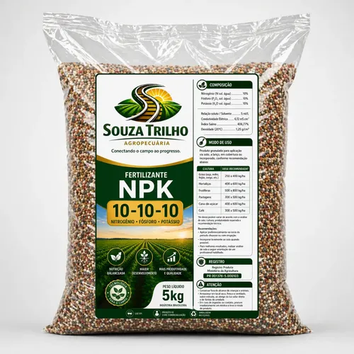 Adubo Fertilizante Npk 10.10.10 Com 5k