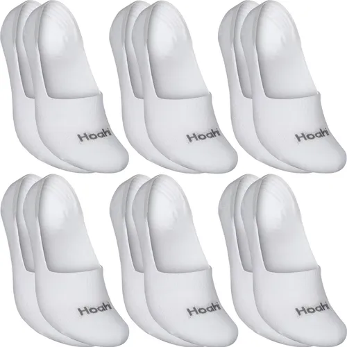 Kit 6 Pares Meias Hoahi Sapatilha 100% Invisível C/ Silicone