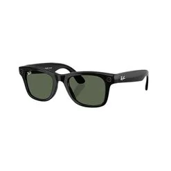 Óculos de Sol Ray-Ban Meta Wayfarer Gen 2 RW4012 Preto Brilhante / Verde G-15 Unissex - RAY BAN META