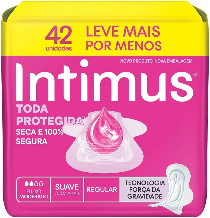 Absorvente Intimus Toda Protegida Dia Suave Com abas - 42 un