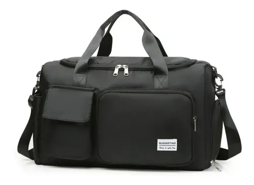 Mala De Viagem Bolsa De Mão E Transversal Feminina Masculina Cor Preto