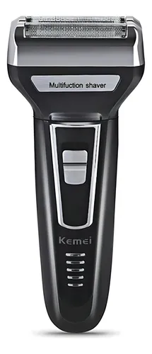 Aparador Barbeador Kemei KM-6558 Recarregável 3 Em 1 Cabeças Removíveis Bivolt