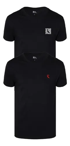 Kit 2 Camisetas Reserva Notificação E Qrcode Preto M