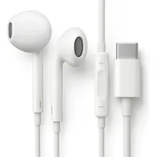 Fones De Ouvido Usb-c Tipo C Com Microfone Integrado Som Estéreo Alta Qualidade Controle De Chamadas Compatível Com iPhone 15 16 17 Android Samsung Xiaomi Motorola Conexão Direta Premium Eletric Teck