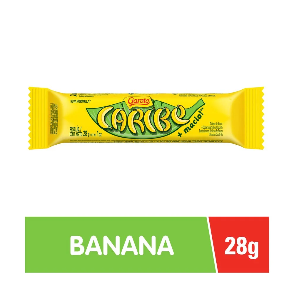 Chocolate Garoto Caribe Candybar 28g