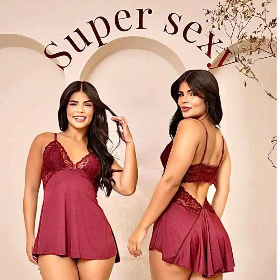 camisola sem bojo sexy costas aberta alça com regulagem sensual pijama feminino